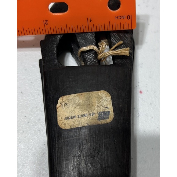 Hand Carved Wooden Elephant Serving Salad Spoon & Fork 12" Set Dark Brown - Picture 8 of 12